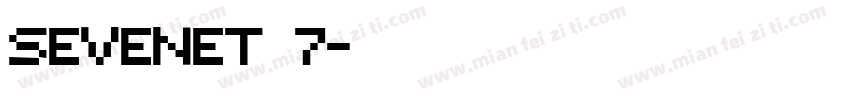Sevenet 7字体转换
